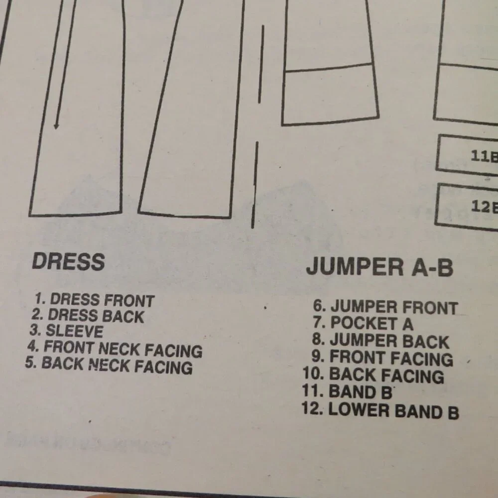 McCall's 2256 sewing pattern size 22 to 26 w, 40-44  EASY dress, jumper UNCUT